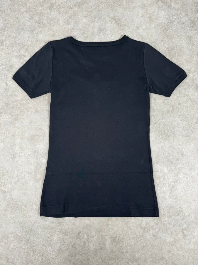 2000s Dolce & Gabbana Navy Crystal Cross T-Shirt lzEacNW 3