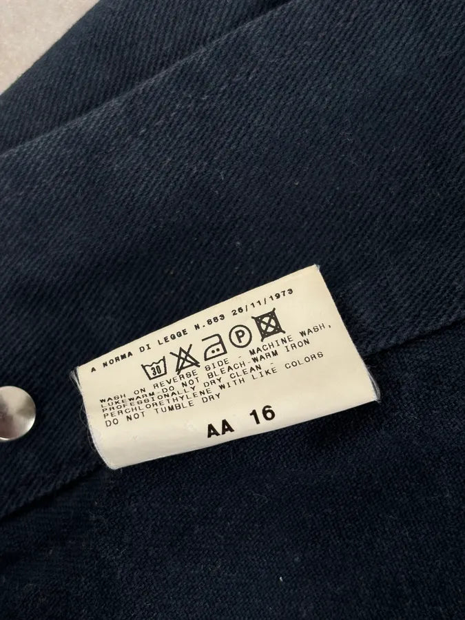 2000s Dolce & Gabbana Navy Trucker Jacket fFDmXTy 12