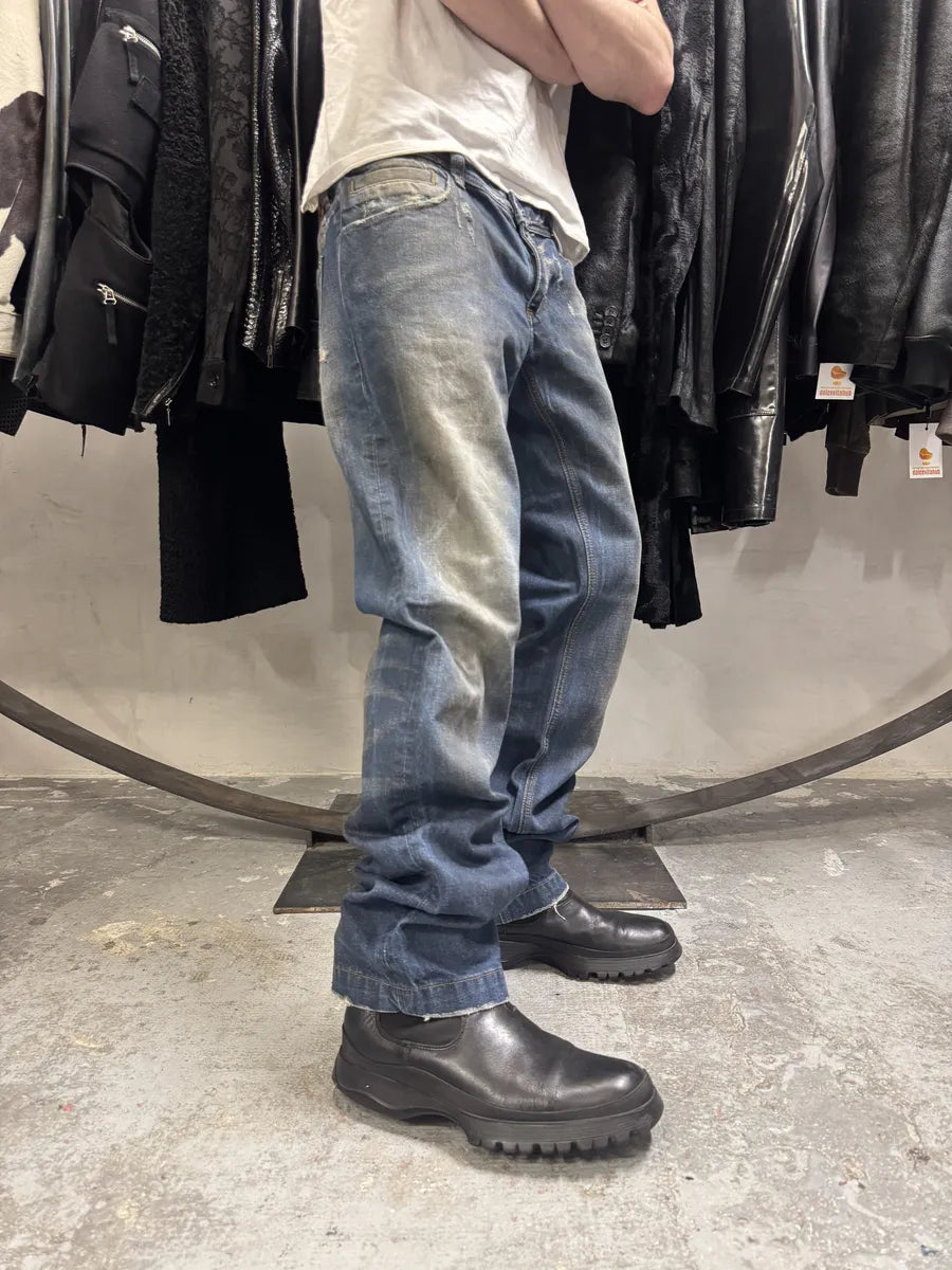 2000s Dolce & Gabbana Navy Faded Denim Jeans (M/L) WIOmMnR 0