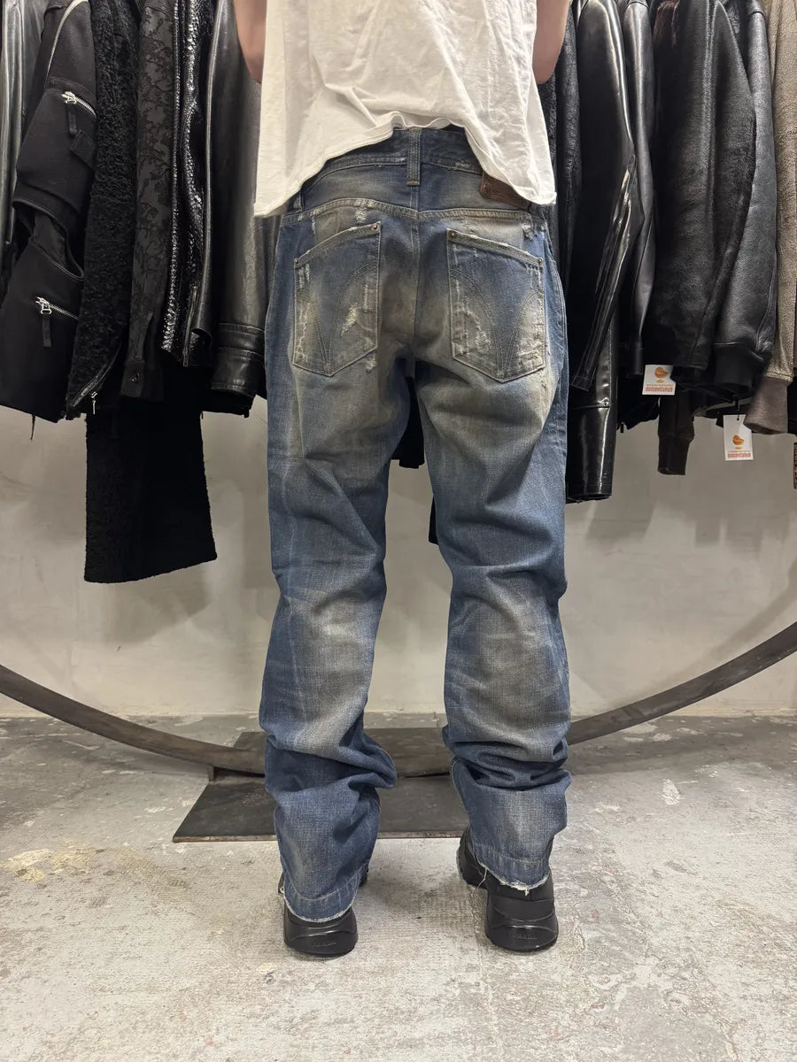 2000s Dolce & Gabbana Navy Faded Denim Jeans (M/L) WIOmMnR 1