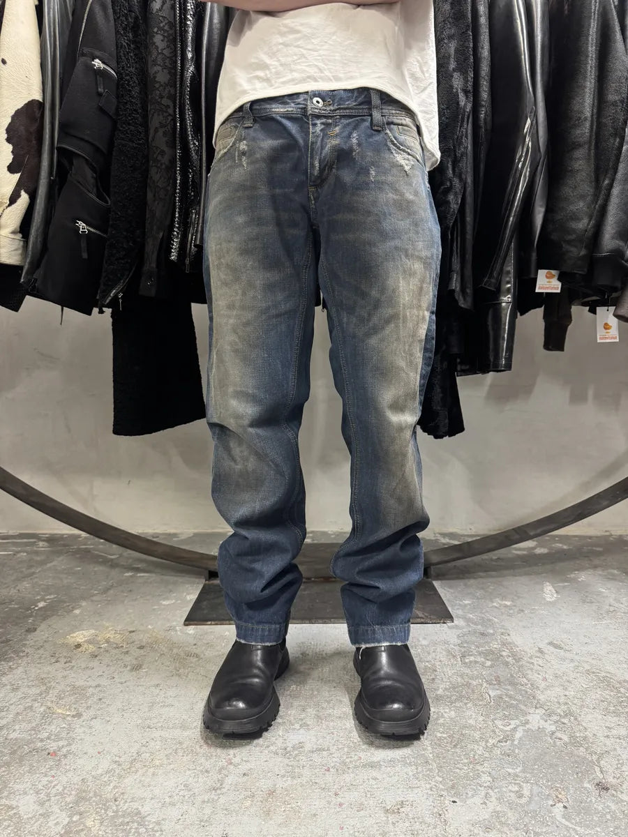 2000s Dolce & Gabbana Navy Faded Denim Jeans (M/L) WIOmMnR 2
