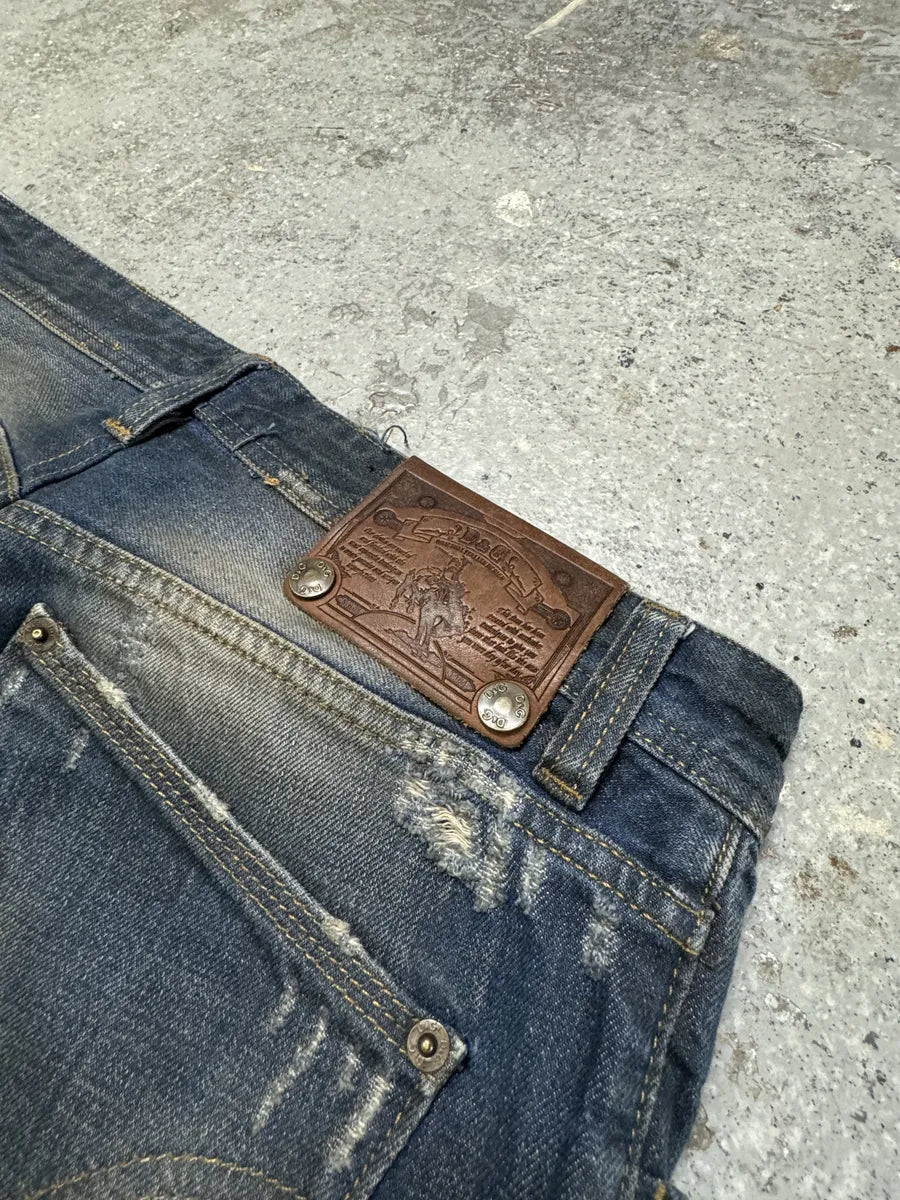 2000s Dolce & Gabbana Navy Faded Denim Jeans (M/L) WIOmMnR 7
