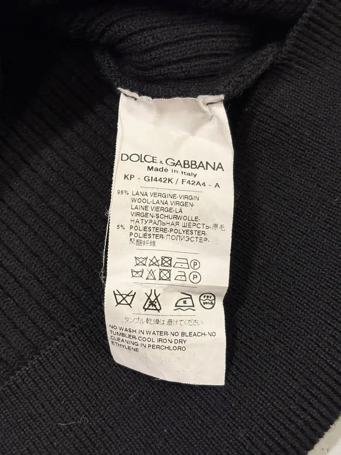 2000s Dolce & Gabbana Navy Henley Buttoned Sweater KRfslxL 7