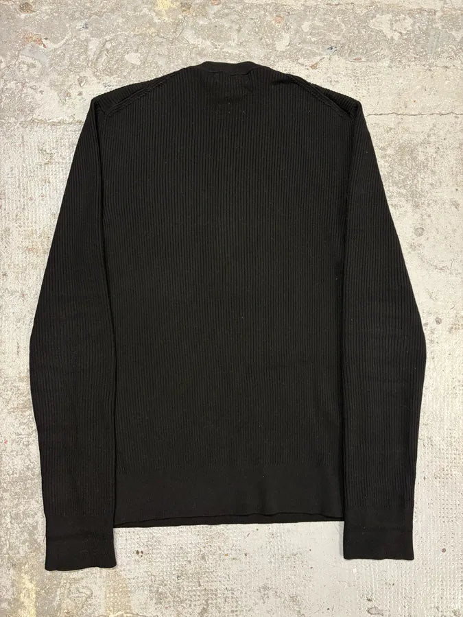 2000s Dolce & Gabbana Navy Henley Buttoned Sweater KRfslxL 5