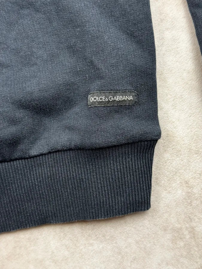 2000s Dolce & Gabbana Navy James Dean Portrait Hoodie hzWUqGM 7