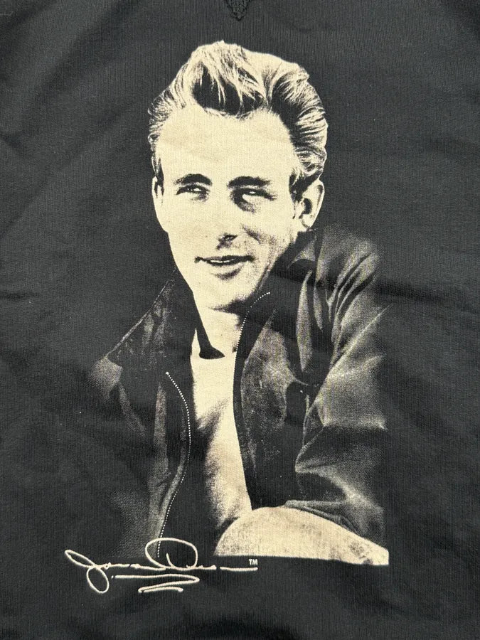 2000s Dolce & Gabbana Navy James Dean Portrait Hoodie hzWUqGM 6