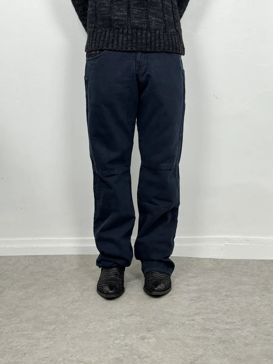 2000s Dolce & Gabbana Navy Large Cozy Pants IXHyrXd 4