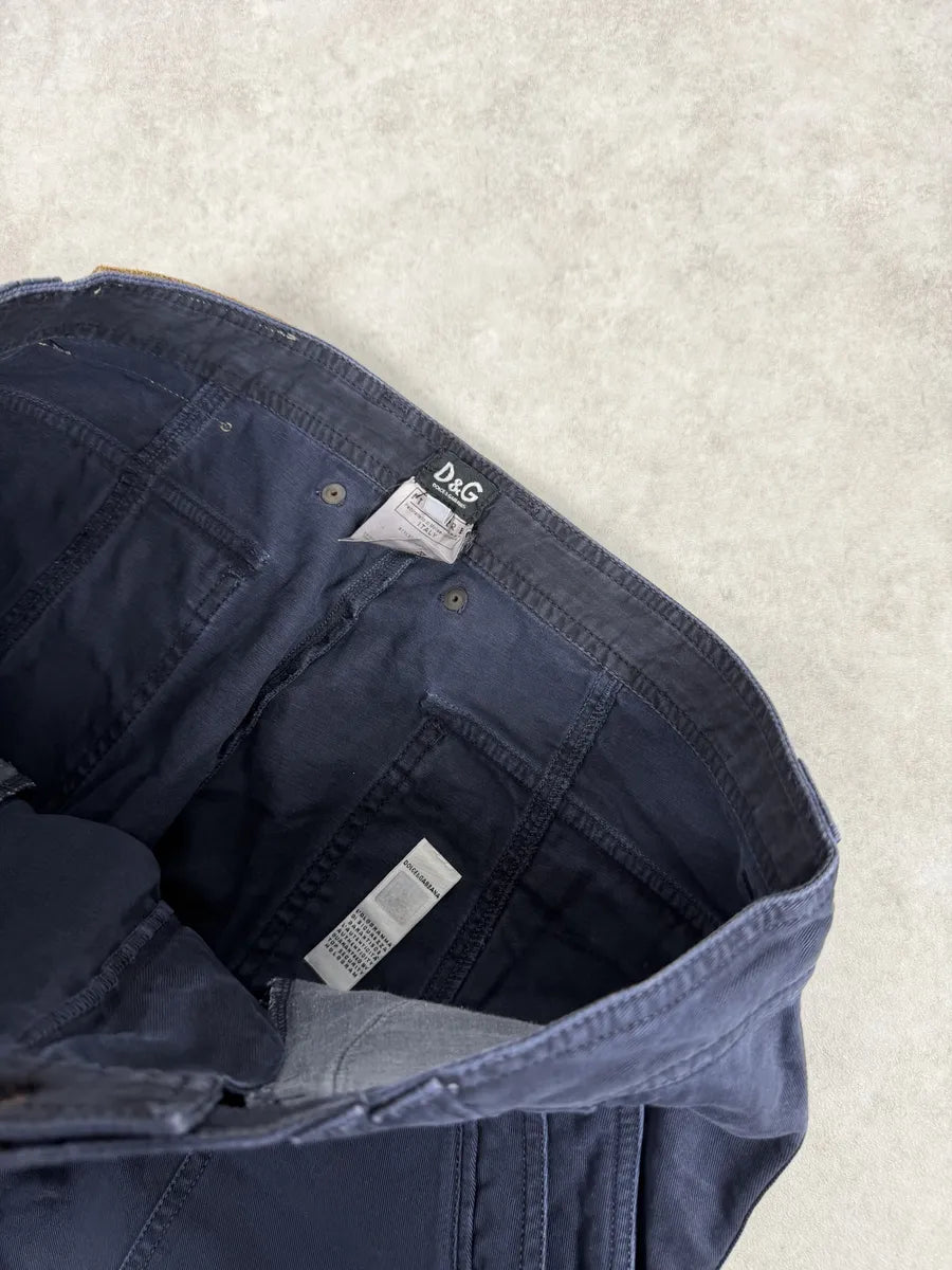 2000s Dolce & Gabbana Navy Large Cozy Pants IXHyrXd 7