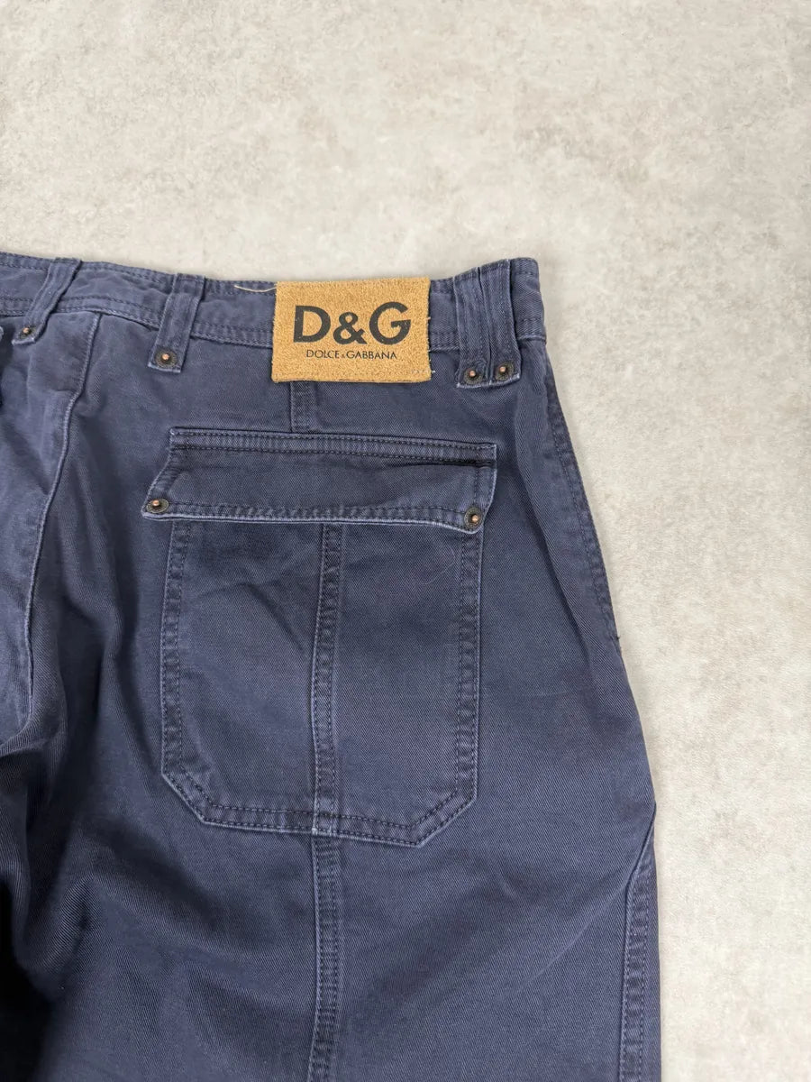 2000s Dolce & Gabbana Navy Large Cozy Pants IXHyrXd 8