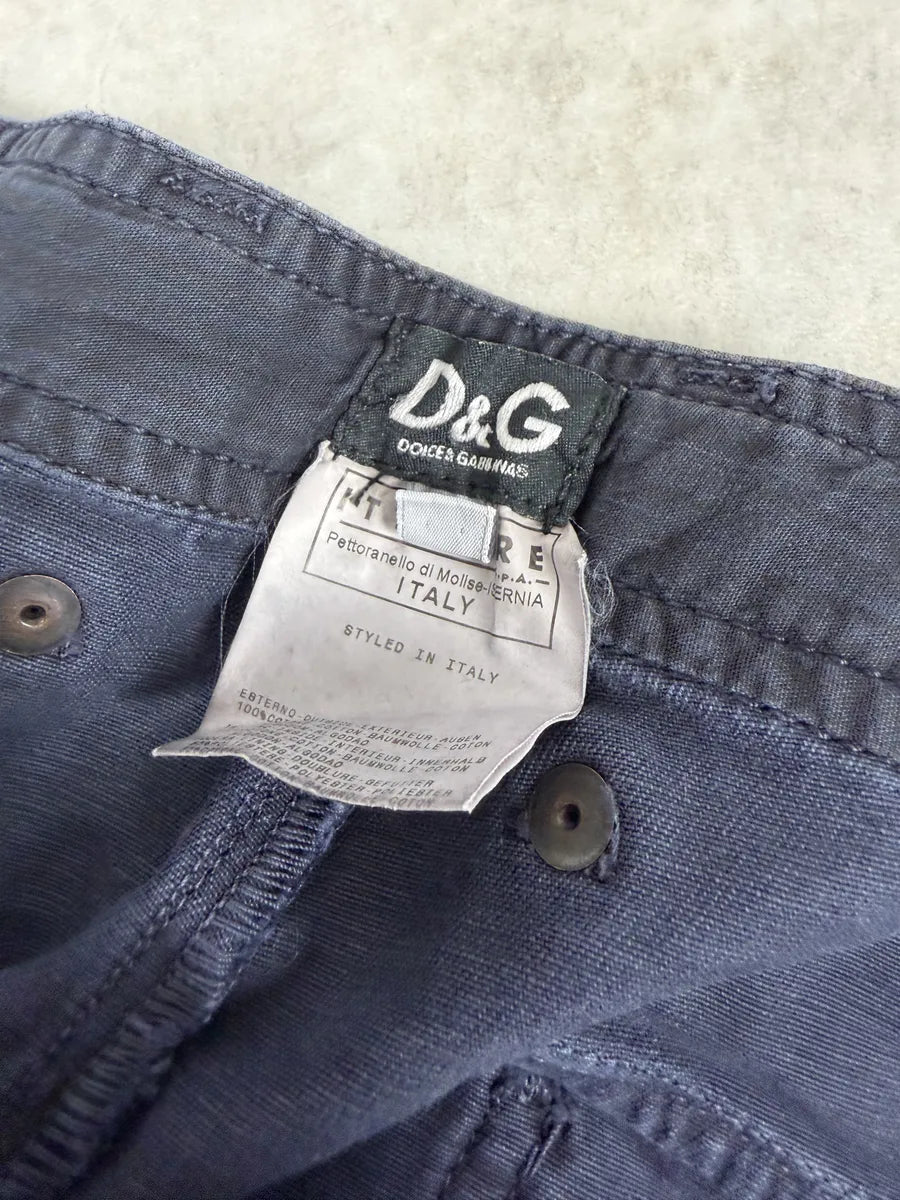 2000s Dolce & Gabbana Navy Large Cozy Pants IXHyrXd 9