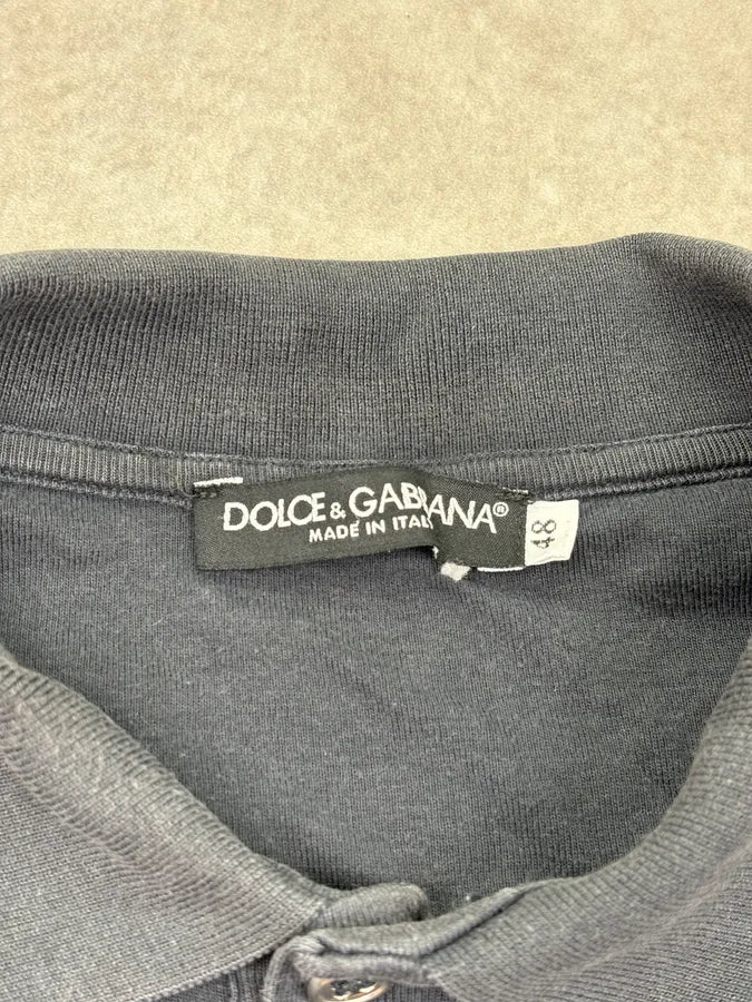 2000s Dolce & Gabbana Navy Logo Polo GoDAhij 8