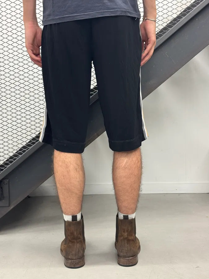 2000s Dolce & Gabbana Black Nylon Logo Striped Shorts XlETErZ 3