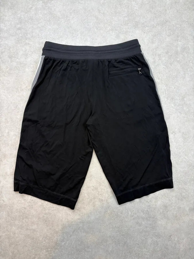 2000s Dolce & Gabbana Black Nylon Logo Striped Shorts XlETErZ 5