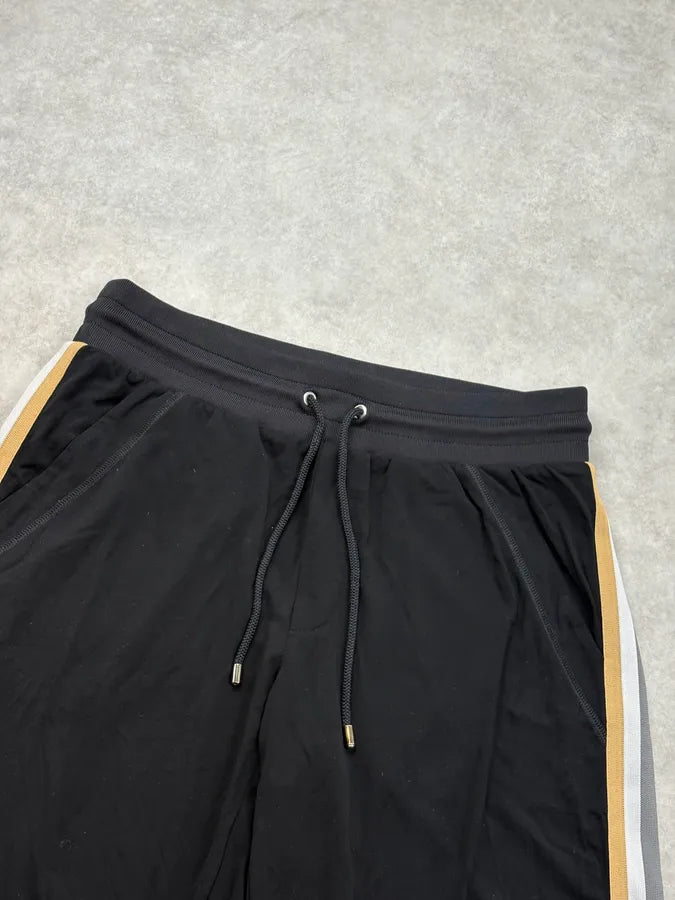 2000s Dolce & Gabbana Black Nylon Logo Striped Shorts XlETErZ 4