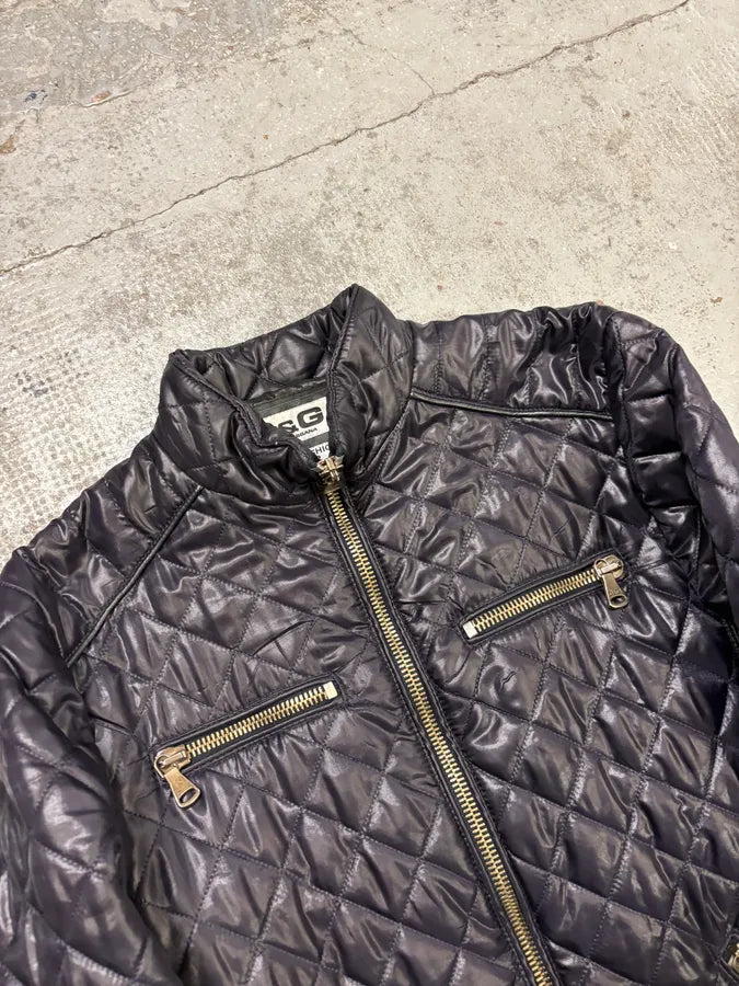2000s Dolce & Gabbana Dark Purple Nylon Quilted Jacket AViotMV 4