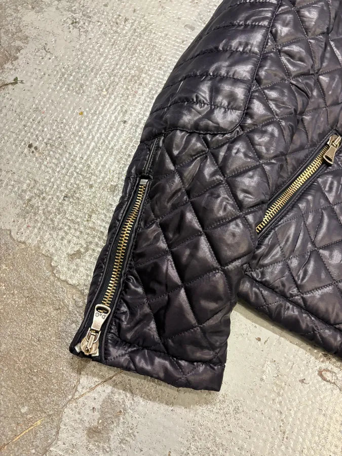 2000s Dolce & Gabbana Dark Purple Nylon Quilted Jacket AViotMV 7
