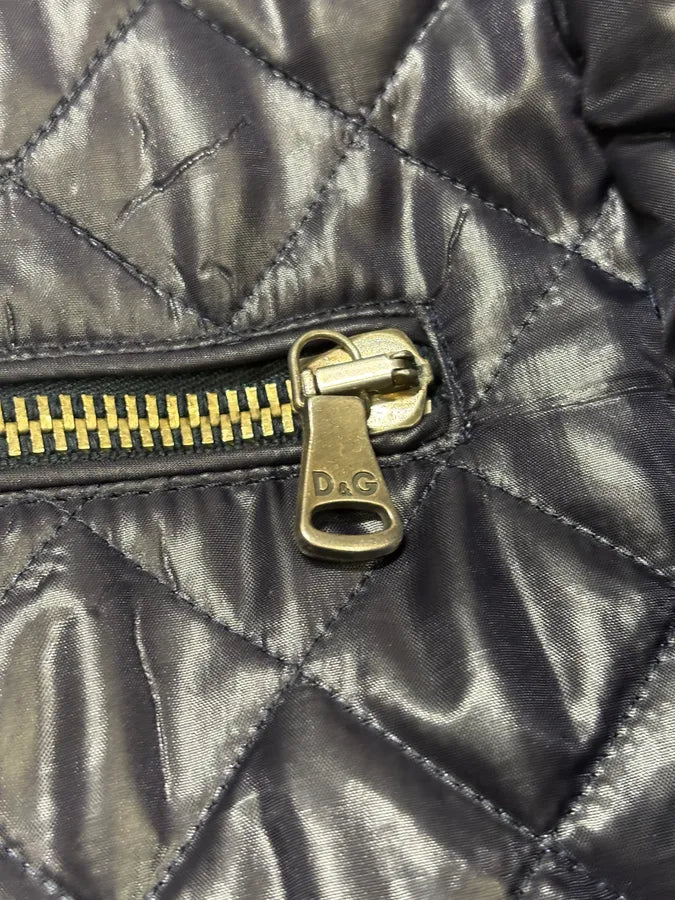 2000s Dolce & Gabbana Dark Purple Nylon Quilted Jacket AViotMV 8