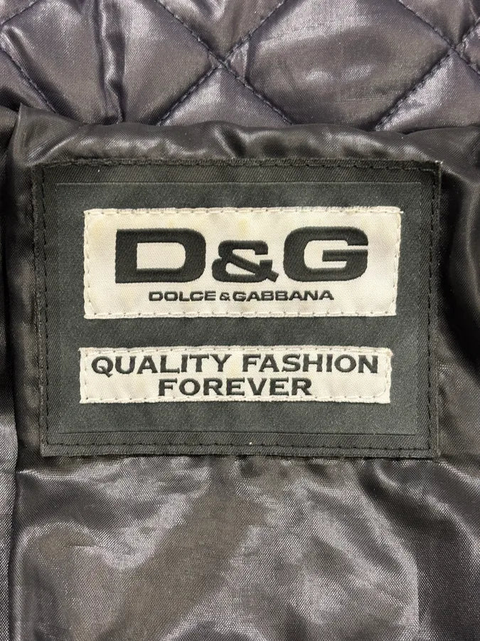 2000s Dolce & Gabbana Dark Purple Nylon Quilted Jacket AViotMV 10