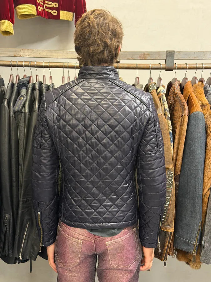 2000s Dolce & Gabbana Dark Purple Nylon Quilted Jacket AViotMV 2