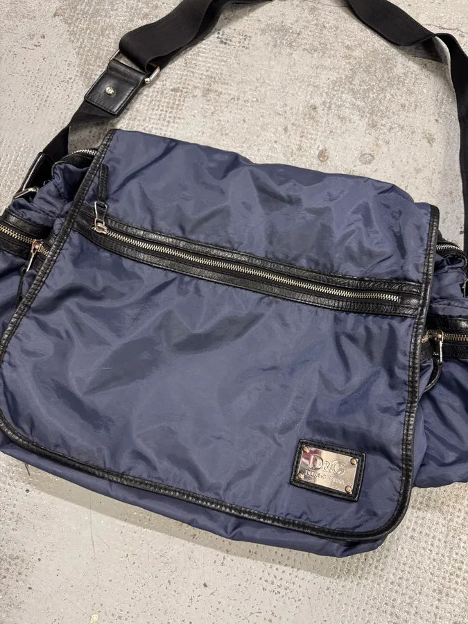 2000s Dolce & Gabbana Navy Nylon Shoulder Bag XYCoFYL 3