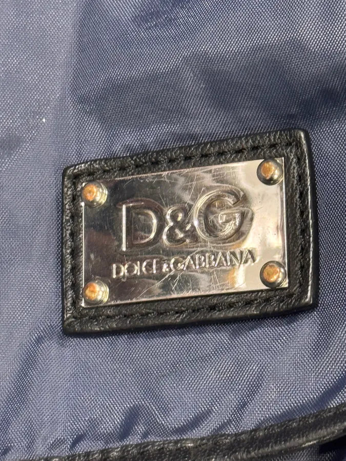 2000s Dolce & Gabbana Navy Nylon Shoulder Bag XYCoFYL 6
