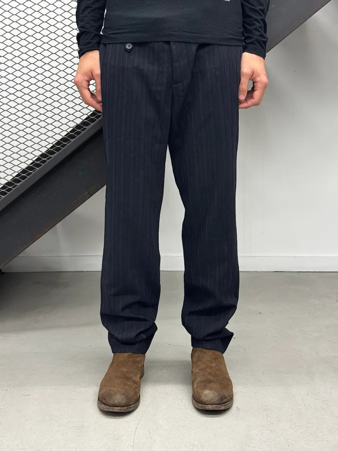 2000s Dolce & Gabbana Navy Pinstriped Classy Pants hAwlGrz 0