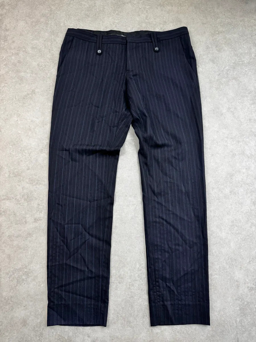 2000s Dolce & Gabbana Navy Pinstriped Classy Pants hAwlGrz 3