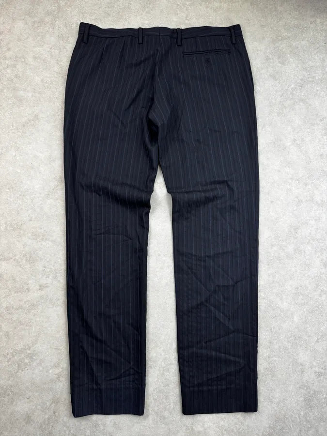 2000s Dolce & Gabbana Navy Pinstriped Classy Pants hAwlGrz 4