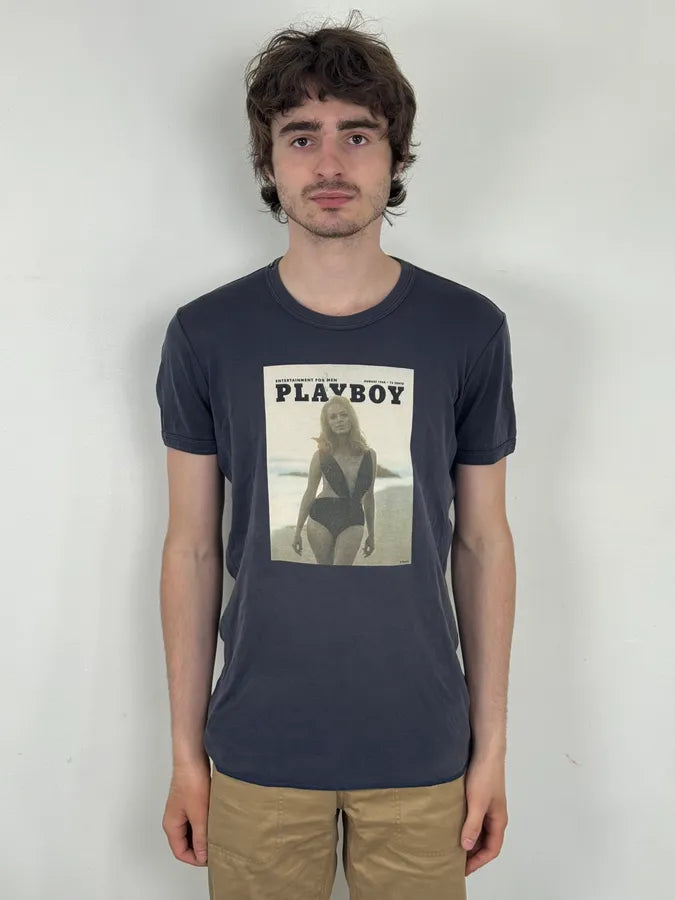 2000s Dolce & Gabbana Navy Playboy T-Shirt nUGgUeC 1