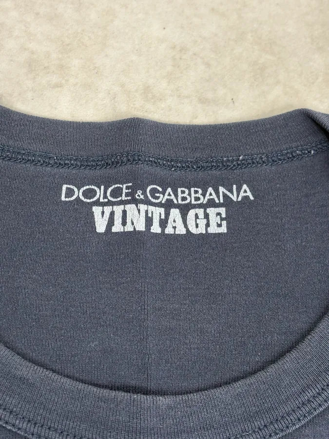 2000s Dolce & Gabbana Navy Playboy T-Shirt ZgcNiVg 7