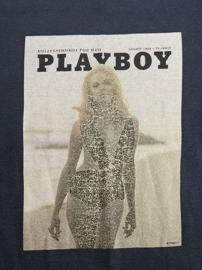 2000s Dolce & Gabbana Navy Playboy T-Shirt ZgcNiVg 6