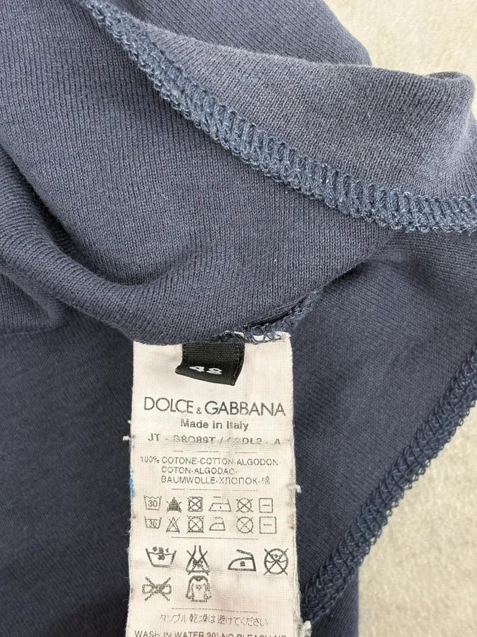 2000s Dolce & Gabbana Navy Playboy T-Shirt ZgcNiVg 9