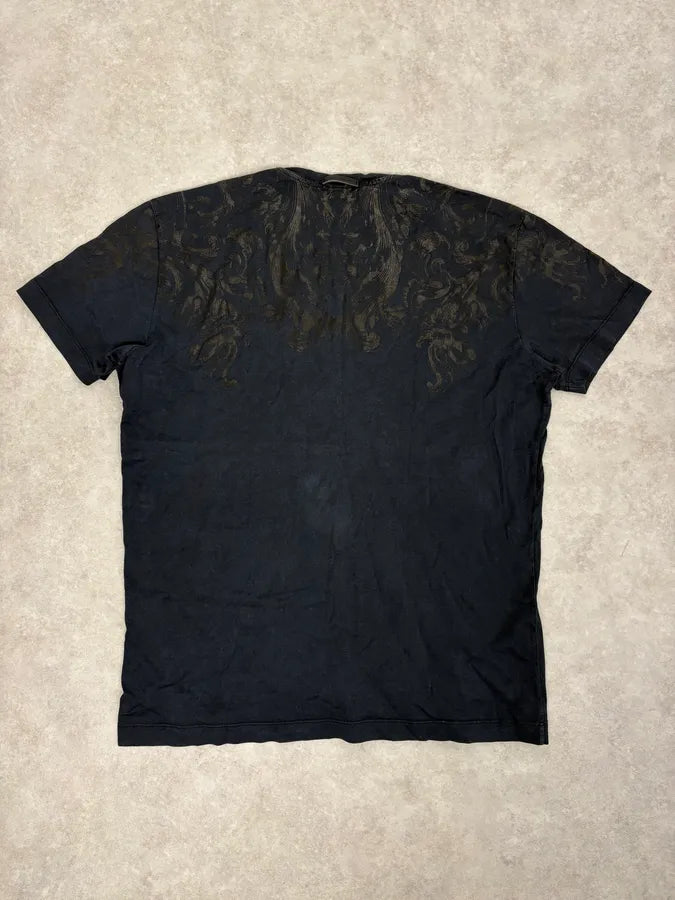 2000s Dolce & Gabbana Navy Royal Dynasty Ornate T-Shirt TRhLEDN 5