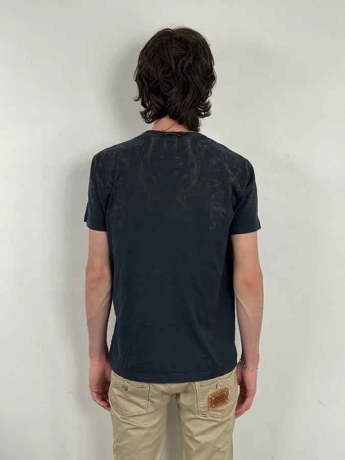 2000s Dolce & Gabbana Navy Royal Dynasty Ornate T-Shirt TRhLEDN 2