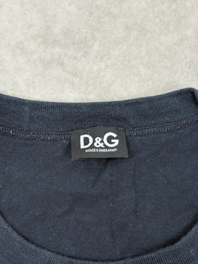 2000s Dolce & Gabbana Navy Take It Slow T-Shirt pLwIaIv 7