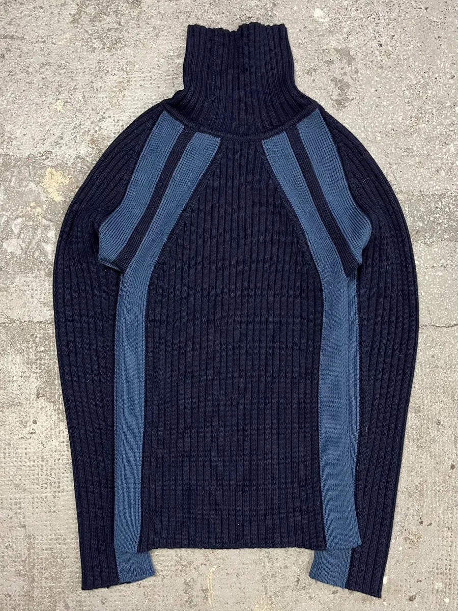 2000s Dolce & Gabbana Navy Turtleneck miFhHes 0