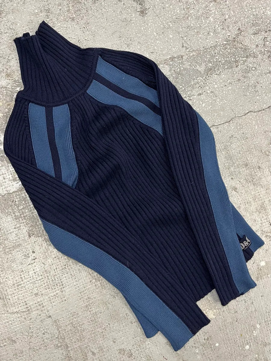 2000s Dolce & Gabbana Navy Turtleneck miFhHes 5