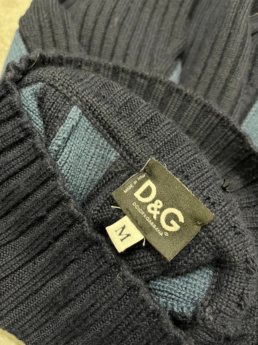 2000s Dolce & Gabbana Navy Turtleneck miFhHes 6