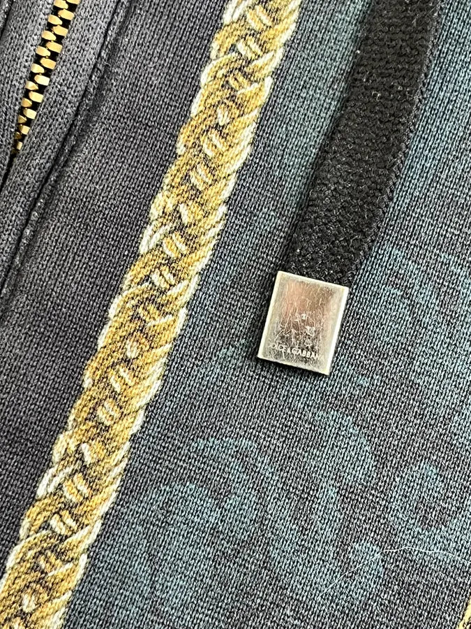 AW2017 Dolce & Gabbana Navy Swords Avant-Garde Zip-up Hoodie PkanKFP 10