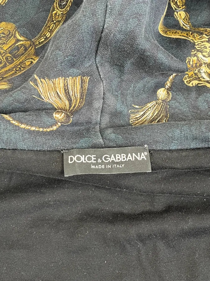 AW2017 Dolce & Gabbana Navy Swords Avant-Garde Zip-up Hoodie PkanKFP 9