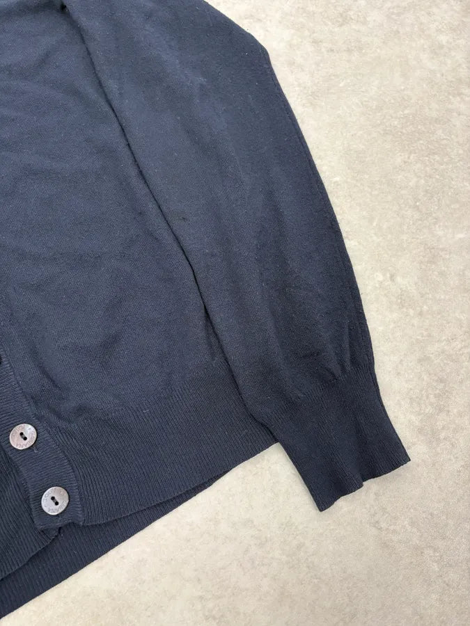 SS2008 Dolce & Gabbana Navy Wool Classy Cardigan qNYmBjo 7