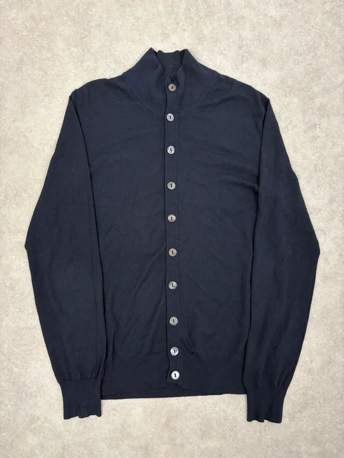 SS2008 Dolce & Gabbana Navy Wool Classy Cardigan qNYmBjo 0