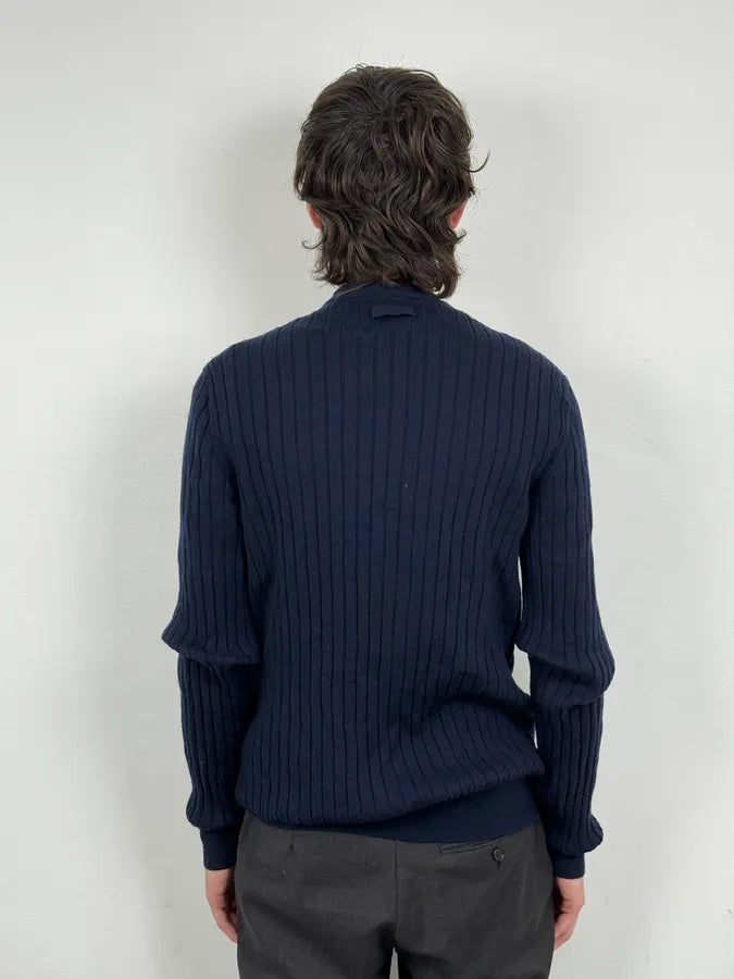 2000s Dolce & Gabbana Navy Wool Cardigan MbSUfLI 1