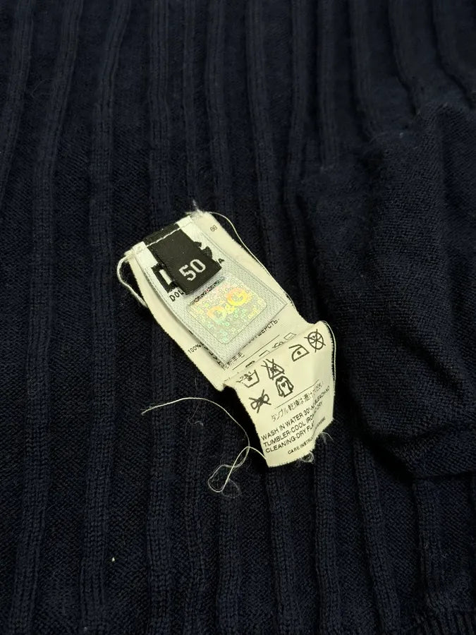 2000s Dolce & Gabbana Navy Wool Cardigan MbSUfLI 8