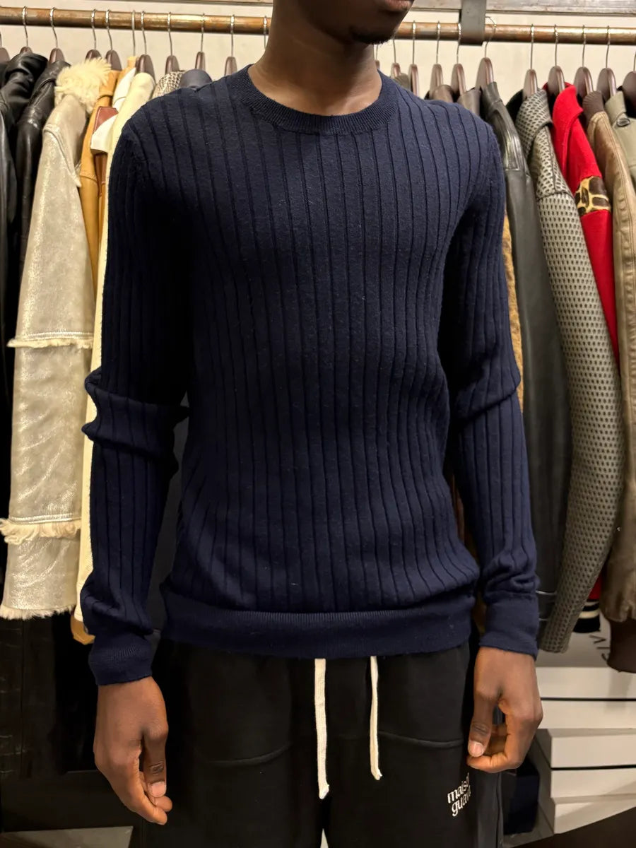 2000s Dolce & Gabbana Navy Wool Sweater tzeFWRK 0