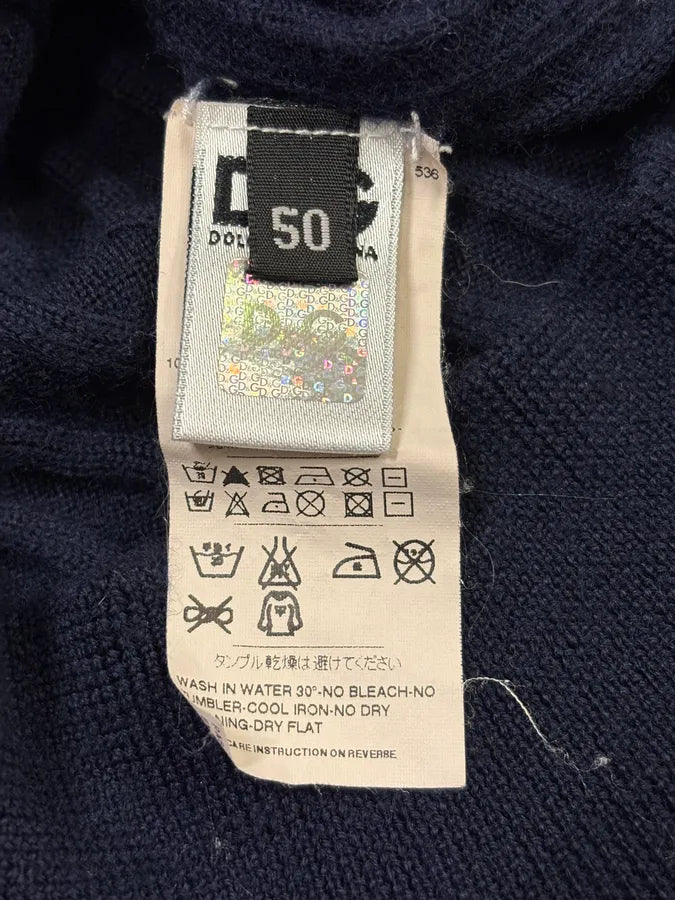 2000s Dolce & Gabbana Navy Wool Sweater tzeFWRK 6