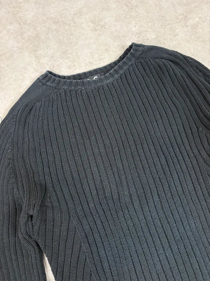 2000s Dolce & Gabbana Navy Wool Sweater qRUXwuv 4
