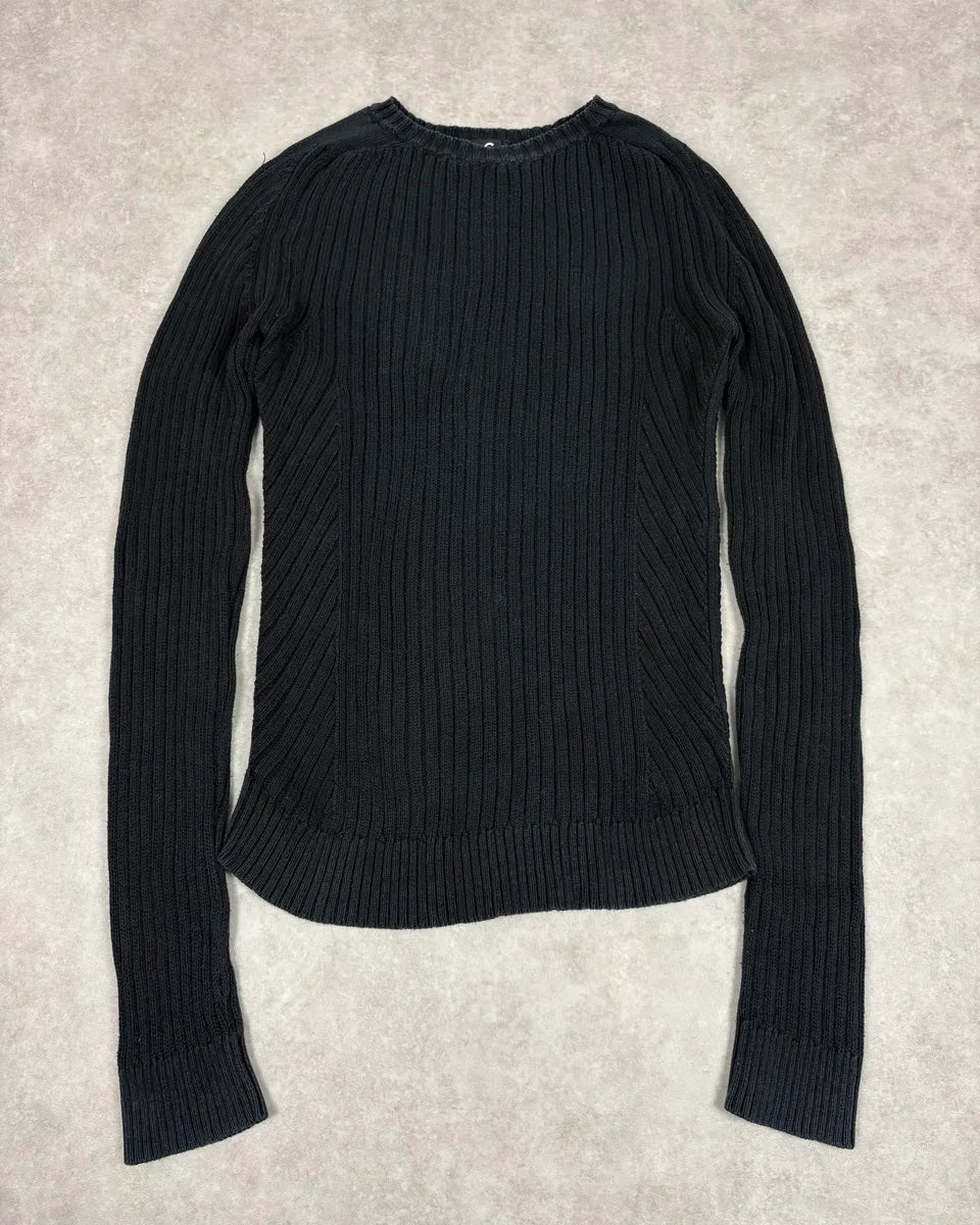 2000s Dolce & Gabbana Navy Wool Sweater qRUXwuv 0