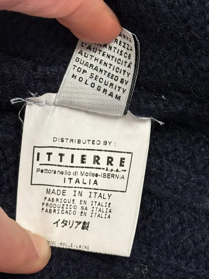 2000s Dolce & Gabbana Navy Wool Zip-up Sweater VoZeemi 11