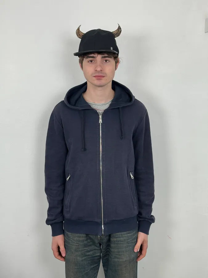 2000s Dolce & Gabbana Navy Zip-up Hoodie hcPWaBp 1